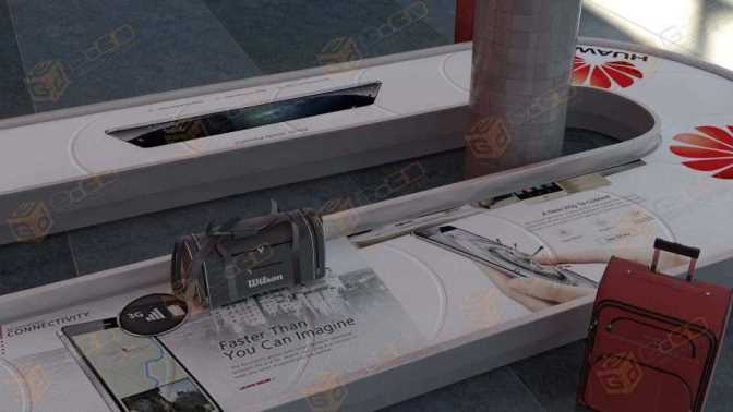 3D varios SWK Huawei Aeropuerto